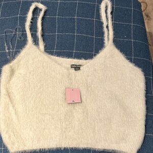 Wild Fable Women's Cream Fuzzy Camisole